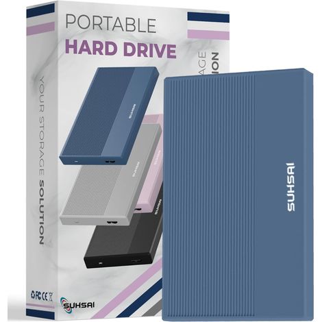 Disque Dur Externe 120 Go, 2,5 Pouces, USB 3.0 pour PC - Bleu (1/5)