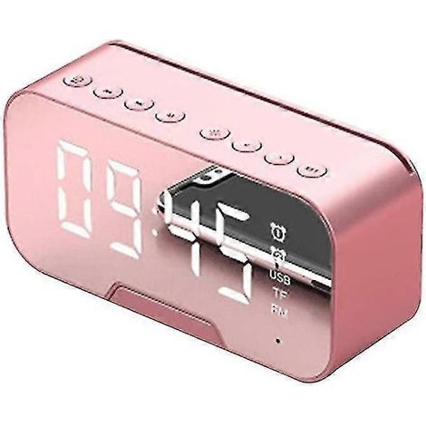 Enceinte Bluetooth, miroir LED portable, enceinte Bluetooth sans fil numérique, réveil, appareil multifonction (1/5)