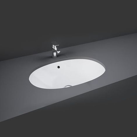 RAK Lily Undermount Basin 460mm Wide - 0 Tap Hole (1/3)