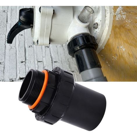 Raccord PVC union pour filtration de piscine – 2.0 pouces – Joint torique étanche – Installation filetée – Compatible filtre à sable et pompe (1/5)