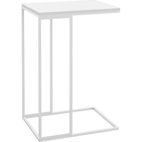 Table d'appoint,Bout de canapé,Table basse Blanc 40x30x59 cm Bois d'ingénierie CFW67224 (1/5)