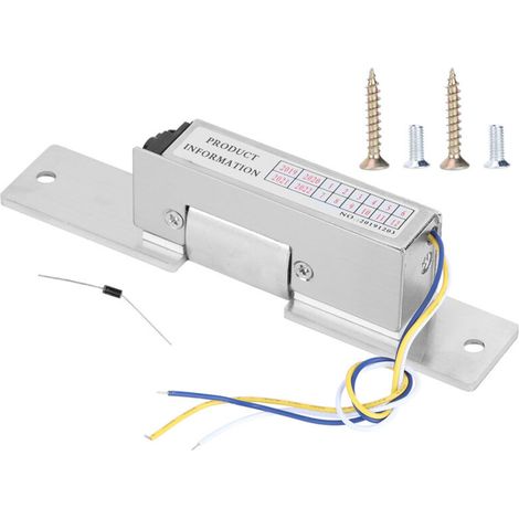 Cathode Lock, DC 12V NC/NO-Type Electric Cathode Lock Door Access Security Locks with Signal Feedback (1/5)
