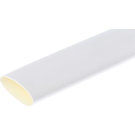 Gaine thermorétractable RS PRO, Dia. 19mm Blanc rétreint 3:1, 1.2m ( Prix pour 1 )