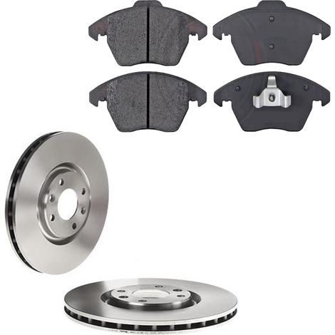 KIT FRENI ANTERIORI compatibile con PEUGEOT 308 CC (4B) - DISCHI + PASTIGLIE OEM: P 61 076 / 17818 /SOSTITUZIONE DIRETTA/BASSA POLVERE/SILENZIOSO (1/5)