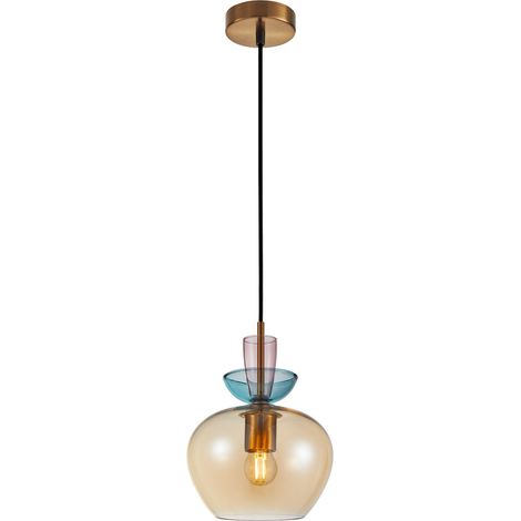 SUSPENSIONS FANDA 1 E27 OR ITALUX PND-31882-1-GD-AMB (1/2)