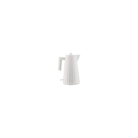 Alessi Plissé MDL06/1 W - Hervidor Eléctrico de Design, en Resina Termoplástica, Enchufe Europeo 2400W, 100cl, Blanco