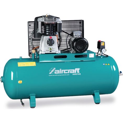Compresseur d'air professionnel 4 kW 10 bars 500 L – Débit 520 L/min – Moteur 400V – Système HOS pour conditions difficiles – Aircraft