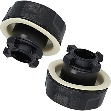 Lot de 2 capuchons de tête de coupe-bordures avec fixation de bobine, compatibles avec les modèles STIHL C4-2, C5-2, FSA65, FSA85 et FS38.