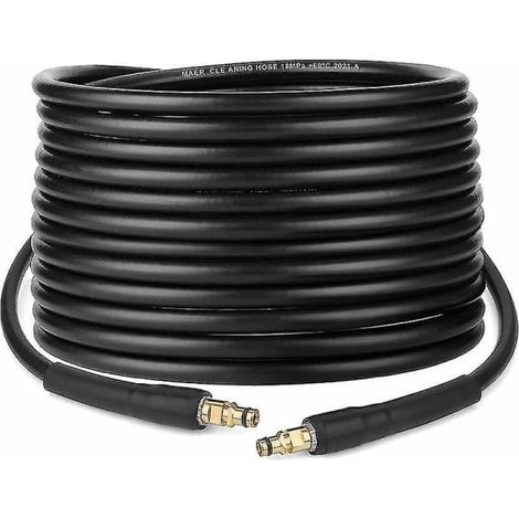 Filiyano-Tuyau pour nettoyeur haute pression Kärcher K2 K3 K4 K5 K6 K7 - 8 m - Tuyau à raccord rapide avec embouts en laiton (1/5)