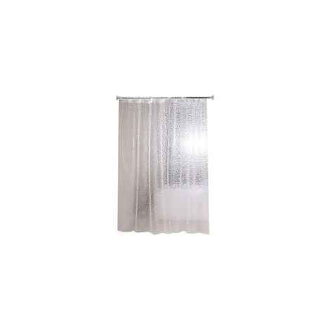 Cortina de ducha antimoho de 180 x 200 cm, 3D semitransparente de EVA lavable con 12 ganchos, impermeable, antibacteriana, de secado rápido, para bañera y baño - Crezuo