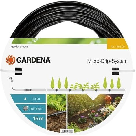 GARDENA 01362-20 Micro-Drip-System Tropfrohr oberirdisch 4,6 mm (1/9)