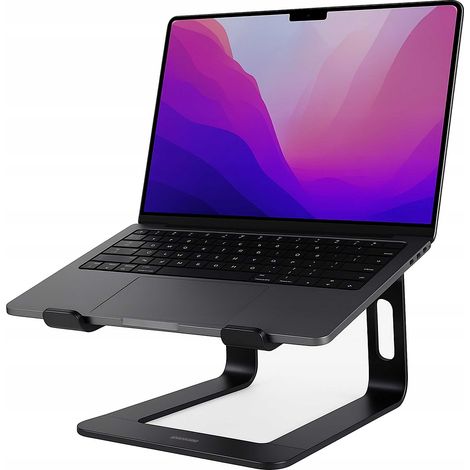 Spacecase Laptopständer aus Aluminium, schwarz (1/5)