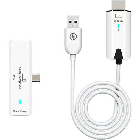 Adaptateur dongle Wi-Fi pour écran TV, transmetteur et récepteur audio sans fil compatible HDMI 1080p, 30 m (1/5)