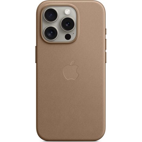 Funda FineWoven para Apple iPhone 15 Plus, color topo, modelo n.° A3134 - MT4J3ZM/A