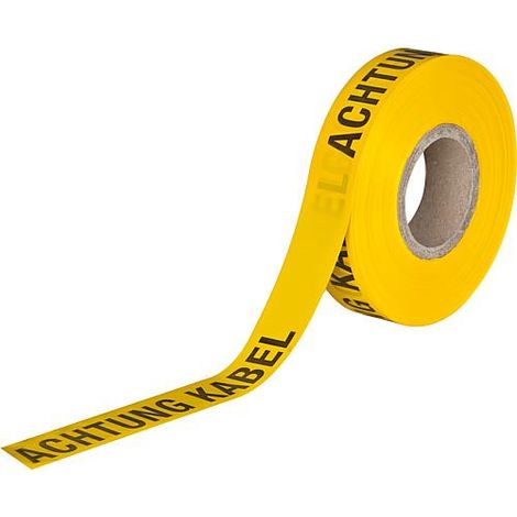 Bande de prevention "Achtung Kabel" rouge ATTENTION EN ALLEMAND
