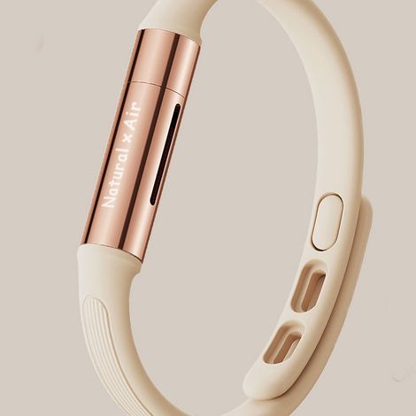 Bracelet anti-moustiques à l'huile essentielle liquide, protection anti-moustiques pour l'été, beige (1/4)