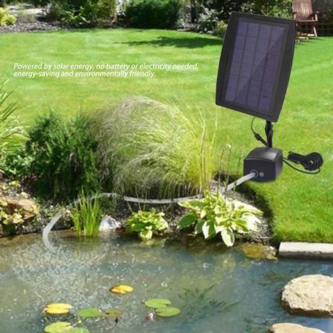 Oxygène solaire de pompe à air d\'aérateur de oxygénateur pour aquarium bassin extérieur de piscine HB051 (1/3)