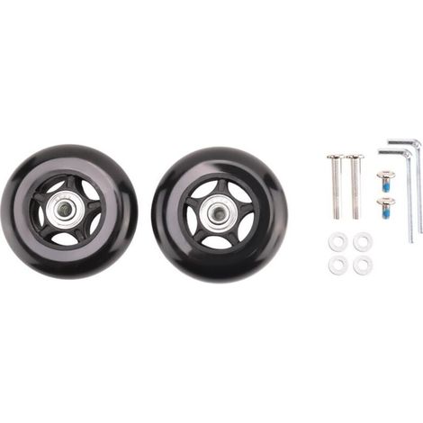 Roues de Rechange pour Valise 80mm Diamètre Universel Roulement à Billes (1/4)