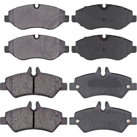 KIT PASTIGLIE FRENO ANTERIORI E POSTERIORI compatibile con CHRYSLER SEBRING / PASTIGLIE FRENANTI AUTO OEM FDB1550 FDB1621,FDB1099 FDB803 FDB1992 / SOSTITUZIONE DIRETTA / BASSA POLVERE / SILENZIOSO