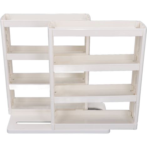 Étagère pliante gain de place organisateur d'épices pivotant à 90° pour placard de cuisine et salle de bain (1/5)