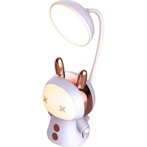 Lampe de Bureau LED Créative pour Garçon et Filles Design Cartoon, Veilleuse USB Rechargeable 600mah en Plastique pour Chambre Intérieure, Décoration Unique et Lumineuse (1/5)