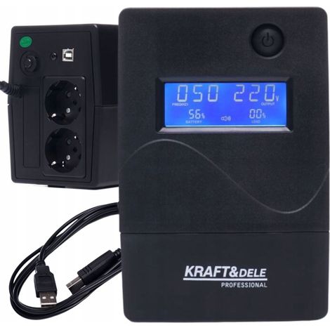 Gruppo di continuità (UPS) da 1000 VA con display LCD  Kraft&Dele (1/5)