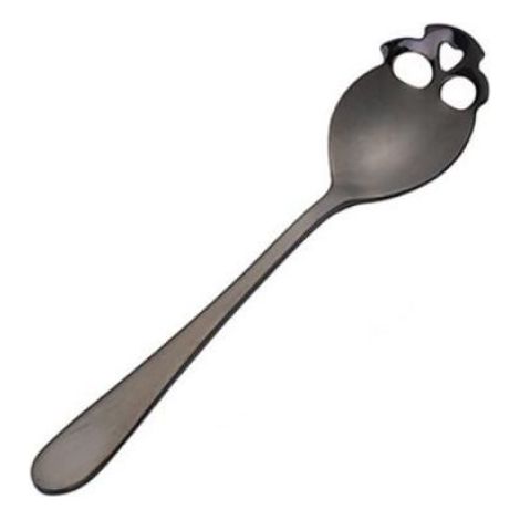 Cuillère à café créative en acier inoxydable 304,crane,Dessert,thé,sucre,accessoires de cuisine pour la - Style D 1pc