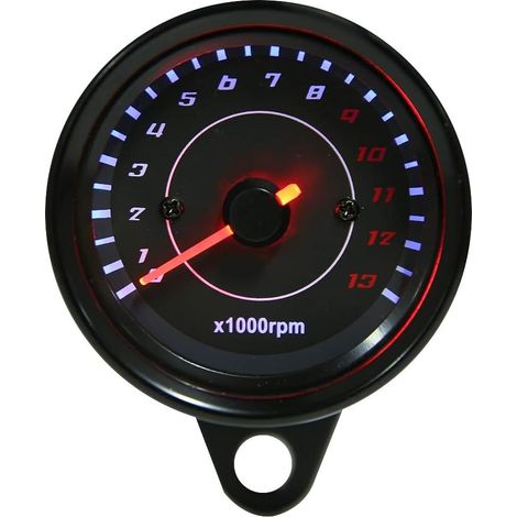 Tachymètre - Tachymètre Électronique Tachymètre - CC 12V Moto Universel Rétroéclairage LED Jauge (1/3)
