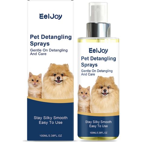 Spray lissant pour pelage de chats et de chiens : nettoyage quotidien, pelage doux, soyeux et démêlant – 100 ml (1/5)