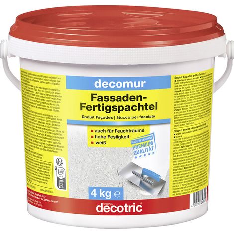 Decotric Decomur Fassaden-Fertigspachtel 4 kg Spachtel