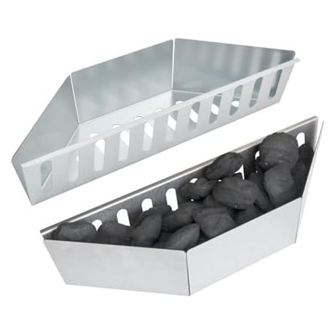 Holzkohlekorb für Weber Grill - BBQ Zubehör für 57 cm Kugelgrills - Kohlekörbe und Kohleschale - Kompatibel mit Weber 7403 und One-Touch Holzkohlegrills (1/5)