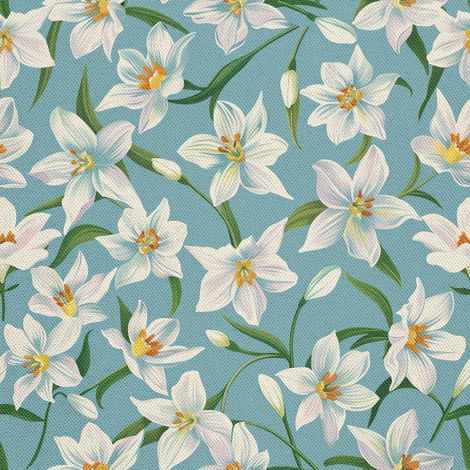 Tissu d'ameublement extérieur Oxford - Motif printanier I DX7616 (1/5)