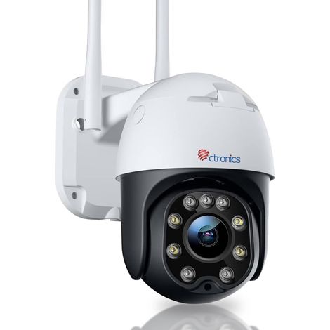 3G/4G LTE Caméra Surveillance Extérieure IP Caméra Carte SIM Vision Nocturne Couleur 20M 355° 90° PTZ Suivi Automatique Détection Humaine Audio Bidirectionnel Slot Carte SD (Blanc) (1/5)