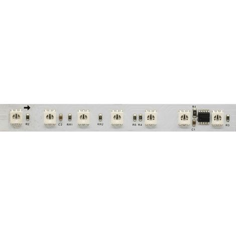 Ruban Led Fin 5M Dmx-4 Rgb 12W/M 24V Ip67 70 Led/M Avec Circuit Intégré Sm1851 Contrôle Pixel Par Pixel Et Effets Dynamiques - Beneito & Faure (1/5)