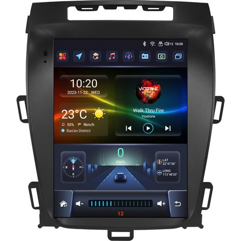 Autoradio 14'' tactile, 8 cœurs, 4 Go + 32 Go, 2010-2016, WiFi, Bluetooth, Carplay, GPS, RDS AM (1/5)