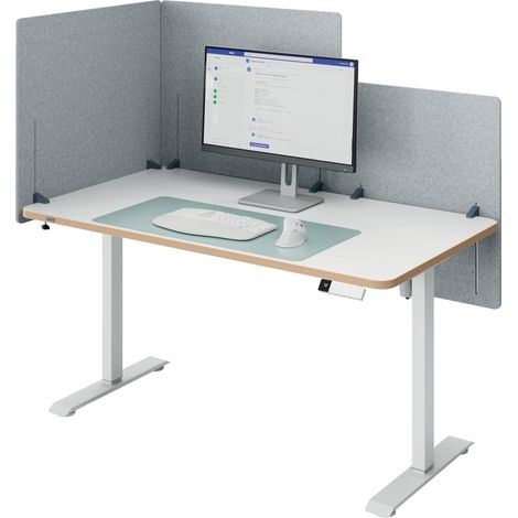 Cloison de Bureau Réglable en Hauteur, Insonorisante, 60x70cm (1/5)