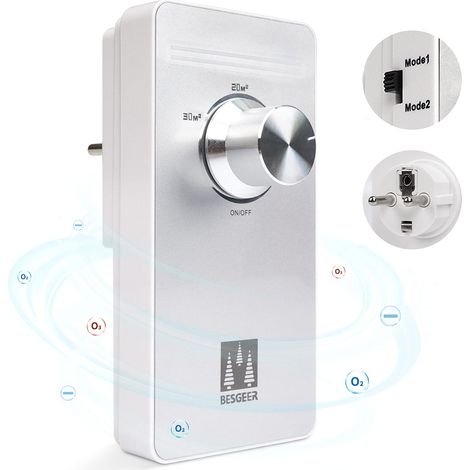Ozone Generator Air Purifier, Odor Sterilizer, Air Purifier, Air Ozonizer Generator for Bedroom, Bathroom (1/5)