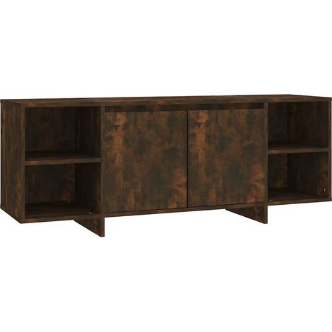 Maison Exclusive - TV-Schrank Räuchereiche 130x35x50 cm Holzwerks