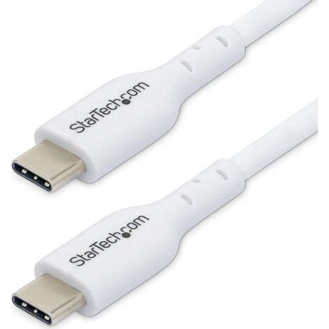 StarTech.com Cavo di Ricarica USB-C da 3m, cavo USB C, cavo di ricarica USB 2.0 Tipo-C per laptop, power delivery 60W 3A, rivestimento in TPE, cavo di trasferimento dati USB-C, M/M