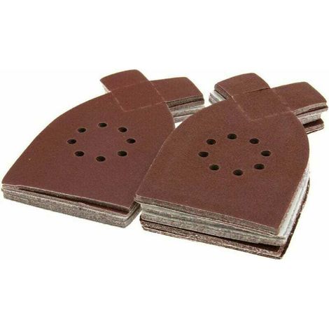 Feuilles de ponçage pour ponceuse à paume Black & Decker, grains disponibles 40, 60, 80, 100, 120. (1/2)