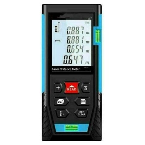 BUNTHAUS Télémètre Laser 50m, Metre Laser, Calcule Distance Surface Volume, Fonction Pythagore, Stocker 99 données, Fonction Muet, IP54 LKBD