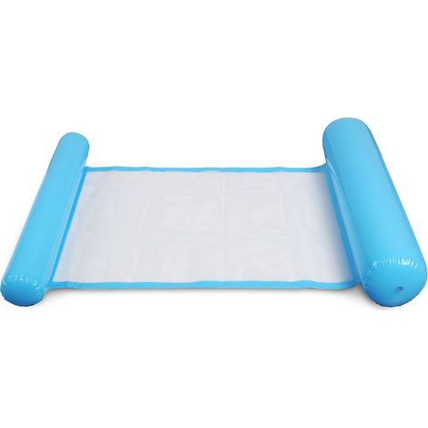 Schwimmendes Bett – Blaues Edelstein-PVC-Netz – Für Schwimmbad, See, Meer – 2 Reparaturflicken inklusive (1/5)