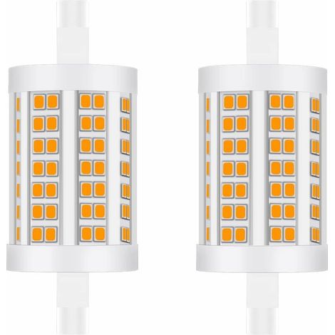 Dimmable 78mm R7S Ampoule LED 15W Blanc Chaud 3000K linéaire project à double extrémités remplacement de l’ampoule halogène 150W parfait pour chambre, salle de bain 2pcs