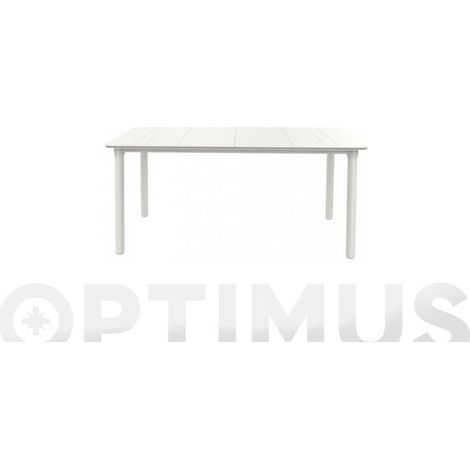 Mesa rectangular exterior 160x90 blanco NOA garbar (1/10)