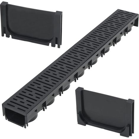 Canal de drainage en plastique 1 m (1/5)
