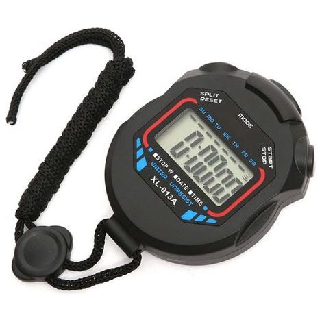 Sport-Stoppuhr mit Countdown-Timer und Kalender, wasserdicht und stoßfest, ideal zum Schwimmen, Laufen und Trainieren. Perfekt für Schwimmen, Laufen und Training. (1/5)