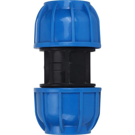 Raccord de Tuyau PE 63mm, Jonction Droite pour Conduite d'Eau, Adaptateur de Tuyauterie Plastique (1/5)