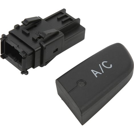 Druckknopfschalter für Klimaanlage mit Kappe 6554KX, kompatibles Ersatzteil für Citroën C1 2005–2014, automatische Klimaanlagensteuerung, schwarz, einfacher Austausch (1/5)