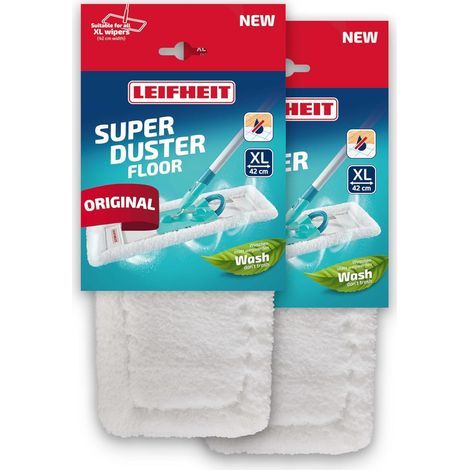 Set of 2 Mop Covers, Washable Microfiber, For Hard Floors, Tiles, and Parquet (1/5)