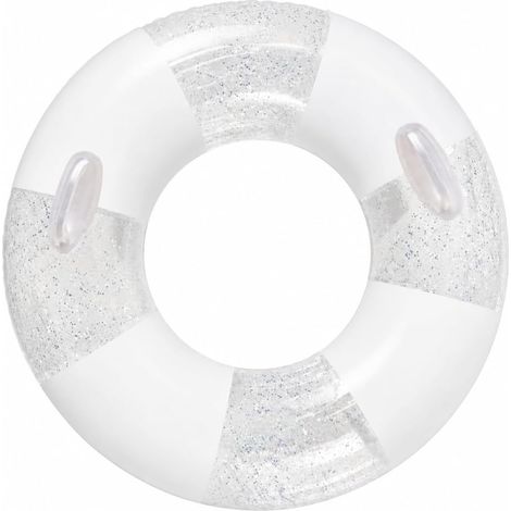 Adult Inflatable Swimming Ring, Retro Striped PVC Inflatable Swimming Ring for Teens and Adults Inflatable Retro Striped (1/5)